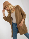 Dámský kardigan 3002.98P tmavě hnědý - FPrice one size