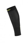 CEP pánské běžecké kompresní lýtkové návleky 5.0 - black/lime Velikost: IV (39-44 cm obvod lýtka)