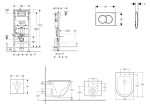 GEBERIT - Duofix Set předstěnové instalace, klozetu Oudee a sedátka softclose, tlačítko Delta01, matný chrom SANI11CA2114