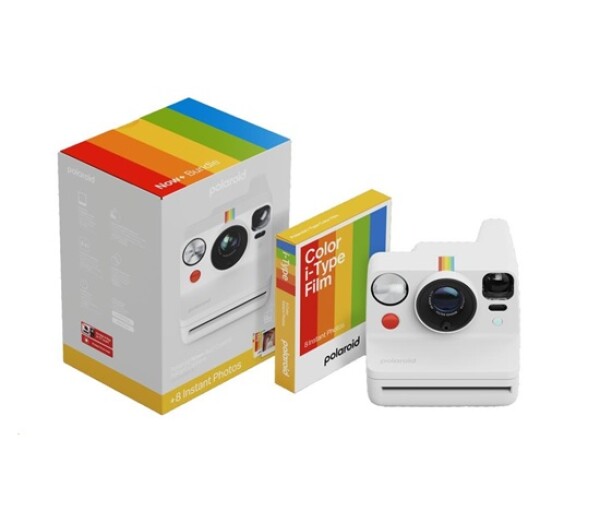 Polaroid Now+ Gen 3 White Bundle with Color Film (8 photos) EDF_1138346