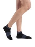 Dámské merino ponožky ICEBREAKER Wmns Run+ Ultralight Micro, Black/Graphite velikost: 38-40 (M)
