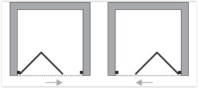 FORTE - Sprchová zástěna DOMINO - Barva rámu - Bílá, Rozměr A - 85 cm, Rozměr C - 185 cm, Směr zavírání - Univerzální Levé / Pravé, Výplň - Polystyrol 2,2 mm (acrilico) BSDOM90P