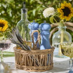 Ib Laursen Mlýnek na sůl nebo pepř Blue Bell Pepř, modrá barva, dřevo, kov, keramika