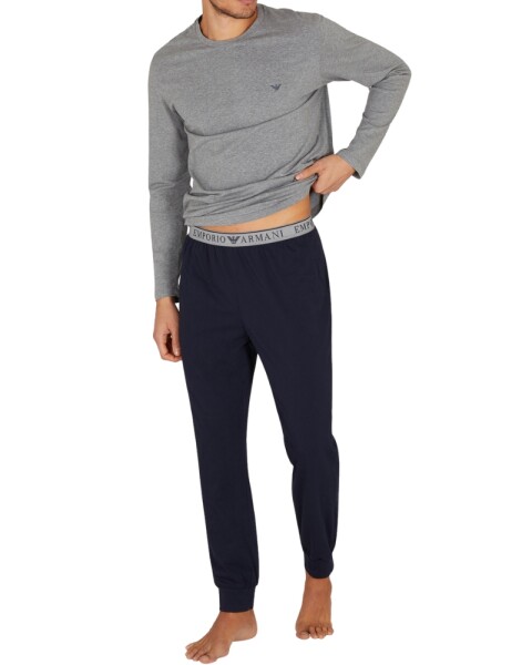Pánské pyžamo Emporio Armani EM000610 AF10776 šedá