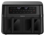 Salente DoubleAir černá / Horkovzdušná fritéza / 2950 W / 11 l / 8 programů (DOUBLEAIR-BK)