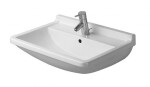 DURAVIT - Starck 3 Umyvadlo 55x43 cm, s přepadem, s otvorem pro baterii, bílá 0300550000