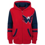 Outerstuff Dětská Mikina Washington Capitals Faceoff Colorblocked Fleece Full-Zip Velikost: Dětské let)