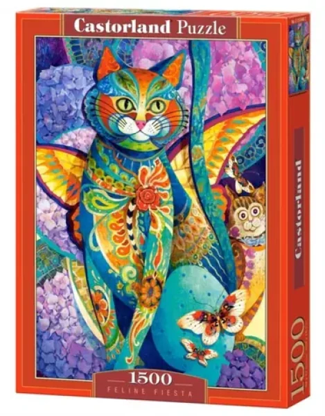 Castorland 151448 Puzzle Malovaná kočka