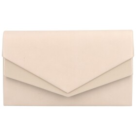 Elegantní koženkové psaníčko s výrazně zkosenou klopou Elane, béžová