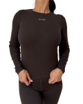 Dámské triko Guess Nat Rib V6RP08 čokoládové