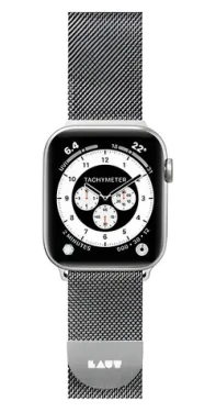 LAUT Steel LOOP stříbrná / Řemínek / pro Apple Watch 42 a 44 mm / nerezová ocel (LAUT_AWL_ST_SL)