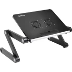 YENKEE YSN 210 černá / Chladící stojan na notebook / do velikost 17" / 2x 80mm ventilátory (8590669120307)
