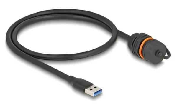 Delock / Prodlužovací kabel / USB Typ-A (M) - Typ-A (F) / 0,6 m / USB 3.2 Gen 1 (5 Gbps) / IP68 (88149)