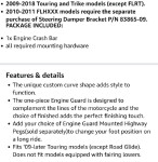 Harley-Davidson Touring 2007-2021 Padací rám chrom