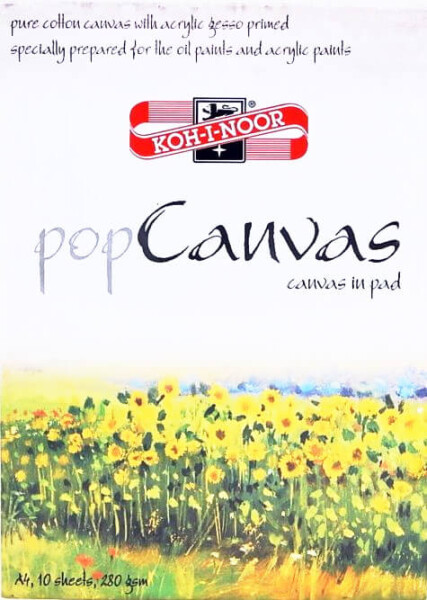 Koh-I-Noor PopCanvas blok A4 280g, 10 listů