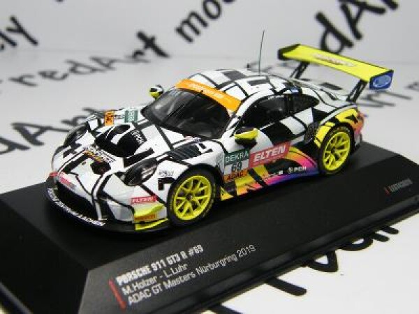 7/23 -PORSCHE 911 GT3 n.69 Holzer-Luhr ADAC GT Masters 2019 - IXO 1:43