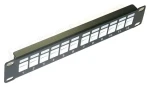 XtendLan / Patch panel / 10" / 12 portů / 1U / Cat6 (PPO-12STP)