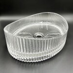 REA - Umyvadlo na desku Harper Transparent 50x37 REA-U8525