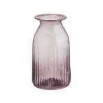 MADAM STOLTZ Váza z recyklovaného skla Purple 13 cm, fialová barva, sklo