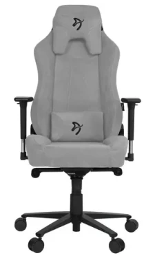 AROZZI VERNEZZA Soft Fabric herní židle šedá-černé logo / 134 - 143 cm / látková / 145 kg (VERNAZZA-SFB-LG)