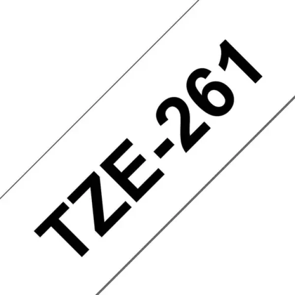 Brother TZE-261 / Páska na štítky / černý tisk / bílý podklad / 36 mm / 8 m (TZE-261)