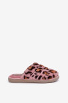 Futrzane Pantofle Dámské Leopard Inblu EK000008 Růžové 36