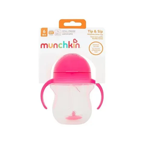 Munchkin Click Lock™ Tip Sip hrneček 207ml, růžový (11888/1248202)