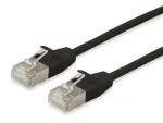 Equip Slim černá / Patch kabel / Cat6A / F/FTP / 2 m (606125)
