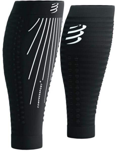 Kompresní lýtkové návleky Compressport R2 Aero - Black/White Velikost: 34-38 cm obvod lýtka