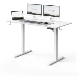 Rozbaleno - SENSE7 NOJO LIGHT Pracovní stůl bílá / elektricky nastavitelná výška / 120 x 60cm / nosnost 70kg / rozbaleno (5902659847928.rozbaleno)
