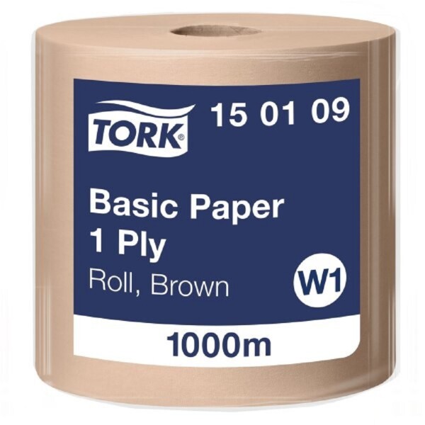 Tork 150109 papírová utěrka Basic v roli 1vrstva W1 délka role 1000 m barva hnědá