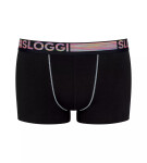 Pánské boxerky GO ABC Natural B Hipster 2P - BLACK - černé 0004 - SLOGGI BLACK L