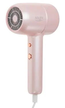 Adler AD 2279p růžová / Fén na vlasy / 1800 W / 2 rychlosti / studená střela / soustřeďovací tryska (AD 2279p)