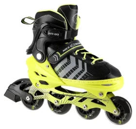NILS EXTREME Brusle NH18192 4v1 zelené / Kolečkové brusle / Hliníkový podvozek / ABEC7 / Nůž na led
