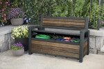 KETER DECO GARDEN lavice 227 L - Walnut