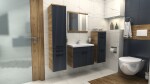 FRONTI Koupelnová sestava TERNI A grafit mat + dub artisan