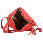 Praktická dámská větší crossbody taška Edmundo, červená