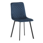 Jídelní židle, modrá, sametová látka, DCL-973 BLUE4
