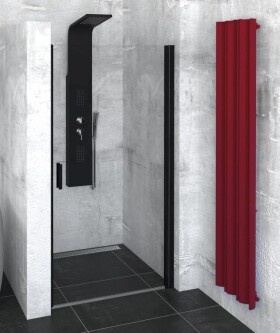 POLYSAN - ZOOM LINE BLACK sprchové dveře 900, čiré sklo ZL1290B