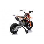 Mamido Dětská elektrická motorka Cross Pantone 361C oranžová