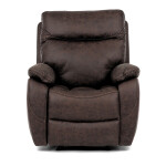 TV a relaxační křeslo s elektrickým ovládáním, potah hnědá látka v dekoru vintage, 1 motor 240V