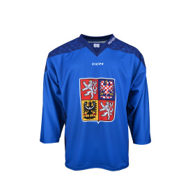 Nový dres české hokejové reprezentace David Pastrnak 2025/2026 CCM Fandres replica - modrý Velikost: dětský 90