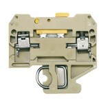 SAK Series, Test-disconnect terminal, Rated cross-section: 4 mm&sup2;, Screw connection, PA 66, Beige, Direct mounting SAKR 2STB 0412260000 béžová, žlutá