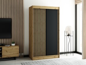Šatní skříň Abi Lamelo Barva korpusu: Dub artisan, Rozměry: 120 cm