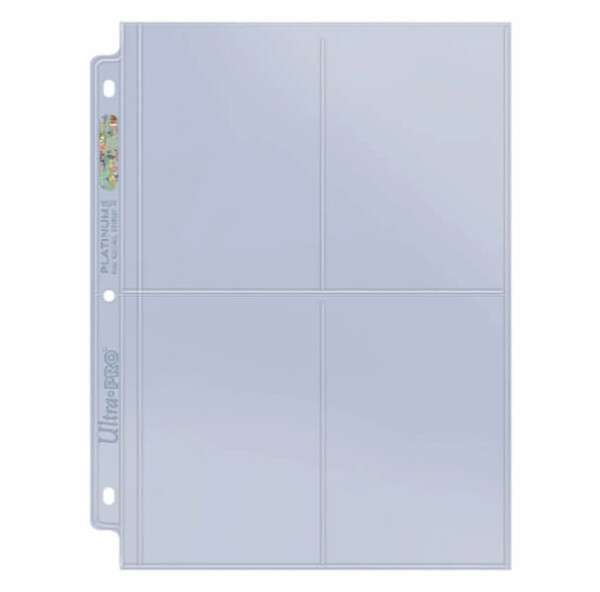 Stránka do alba UltraPro 4-Pocket - Platinum Series (na velké karty nebo fotky)
