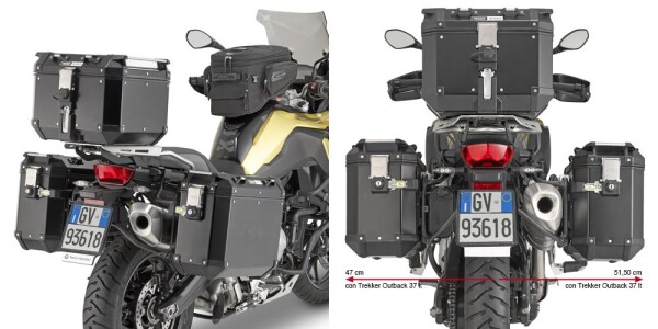 Pl5127Cam trubkový nosič Bmw F 750/850 GS (18-23)/F 900 Gsa (24) pro AL boční kufry Obk
