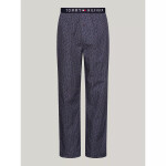 Pánské pyžamové kalhoty UM0UM02993 02E tm. modré s potiskem - Tommy Hilfiger S