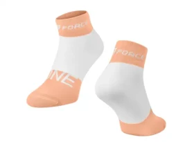 Force One ponožky oranžová/bílá vel. L-XL (42-47)