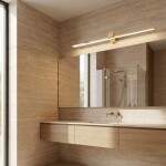 Koupelnové nástěnné LED svítidlo SWE045-1W 80 cm GOLD OSW-20145