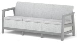 KETER SCANDI LINEA 3 SEATER SOFA - Ash grey/Storm grey